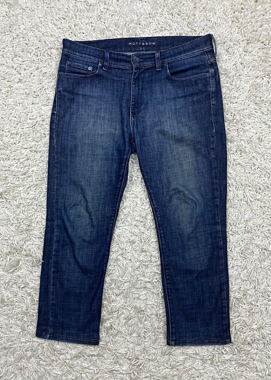 Mott & Bow Jeans Men’s (fits 34x24.5) Blue Denim Slim Fit Stretch Straight Leg